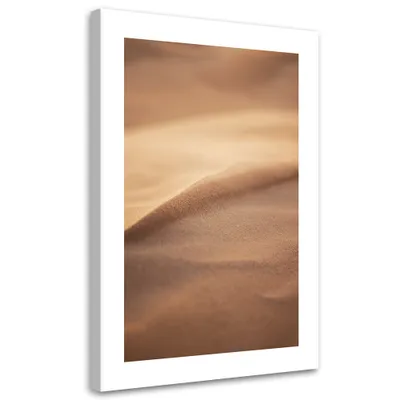Produktbild von Leinwandbild Sand Nahaufnahme 40x60 Feeby Beige bild für die wand bereit zum aufhängen