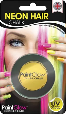 Produktbild von UV Neon Haarkreide Gelb