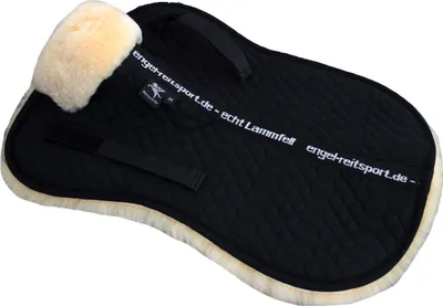 Produktbild von Engel Reitsport Lammfell Sattelkissen (Sakis1) Schwarz Med./Natur L (18 - 19,5 Inch) 58cm