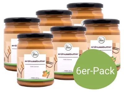 Produktbild von for you Erdnussbutter Sechserpack