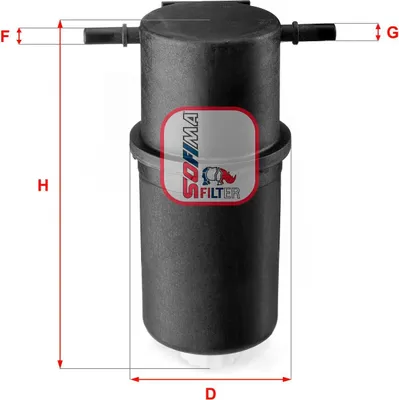 Produktbild von Kraftstofffilter SOFIMA S 4144 NR für VW CRAFTER 30-50 Kasten (2E) Filtereinsatz