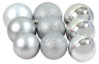 Produktbild von Christmas Gifts Weihnachtskugeln Set Silber 70 Stück Christbaumkugeln - Inkl. Aufbewahrungsbox - Kunststoff Weihnachtsbaumkugeln - Ø4/5/6 CM - Mattiert/Glänzend/Glitzernd