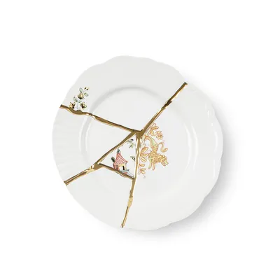 Produktbild von Seletti Teller Kintsugin 2 Dessert Plate Porzellan (21cm)