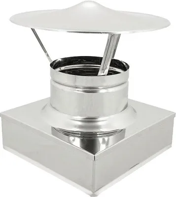 Immagine prodotto di FUMAIOLO INOX QUADRO A CAPPELLO 'CINESE' 270x270 mm