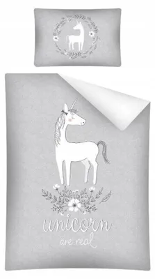 Produktbild von Detexpol Bambus Bettwäsche Einhorn 100x135 cm Kinder