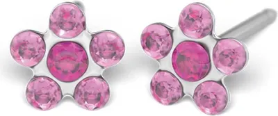 Immagine prodotto di Orecchini Studex Argento Rosa Pallido Fuchsia Fiore, 5mm 7512-6023