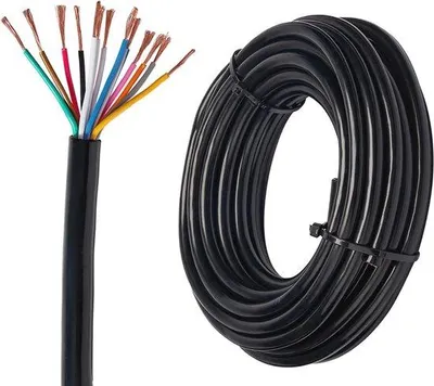 Productafbeelding van 5 m 4 x 0,75 mm² ronde voertuigkabel - Flexibele 4-polige aanhangerkabel voor 12V en 24V
