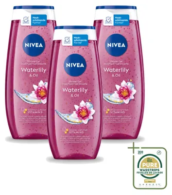 Productafbeelding van 3 x Nivea Douchegel Waterlelie & Olie - 250 ml - Voordeelverpakking - 3 stuks