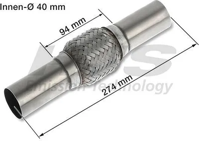Immagine prodotto di HJS 83 00 8526 Sistema di scarico con tubo flessibile Tubo di scarico