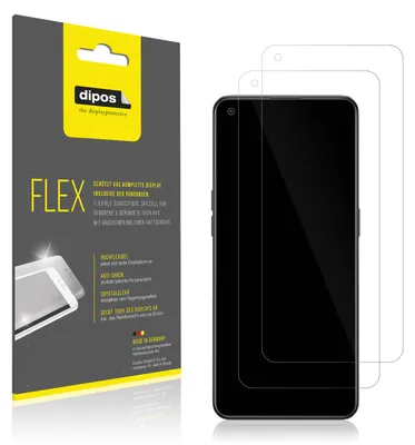 Obrázok produktu pre 2x ochranná fólia pre Oppo Reno7 Lite 5G, 100% pokrytie displeja, dipos Flex