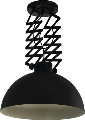Produktbild von EGLO Pendelleuchte Donington, Deckenlampe Vintage, Industrial, Retro, Hängeleuchte aus Stahl in Schwarz, Creme, Deckenleuchte, E27, höhenverstellbar