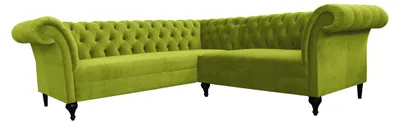 Obrázok produktu pre Chesterfield rohová pohovka rohová pohovka dizajnová pohovka pohovka zamatová kožená pohovka SLIII pohovka №96