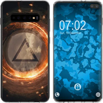 Produktbild von PhoneNatic Case kompatibel mit Samsung Galaxy S10 Plus Silikon-Hülle Element Feuer M3