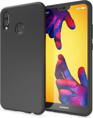 Produktbild von NALIA Hülle Handyhülle für Huawei P20 Lite, Ultra-Slim TPU Silikon Neon Case Schwarz