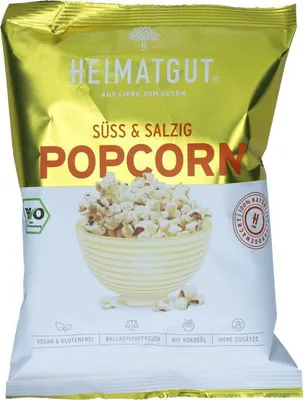 Produktbild von Heimatgut  Popcorn süß & salzig 30g