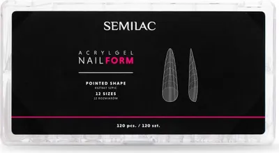 Produktbild von SEMILAC Acrylgel Nagelform Set 120 Stueck