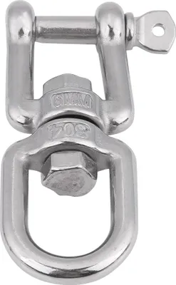 Zdjęcie produktu dla Obrotowy pierścień zatrzaskowy ze stali nierdzewnej Heavy Duty304 (6 mm)
