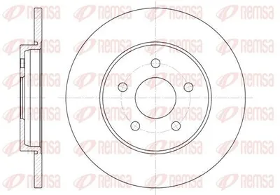 Produktbild von 2x REMSA Bremsscheibe 6661.00 hinten für FORD MONDEO III Kombi (BWY) 279 8mm
