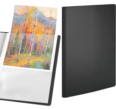 Produktbild von ACROPAQ Präsentationsmappe A4 - Hochwertige Präsentationsmappe mit 20 Taschen im