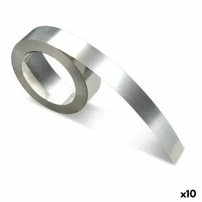 Produktbild von Mehrzwecketikett Dymo - 12 mm Breite x 6,40 m Länge - Rechteck - Silber - Edelstahl