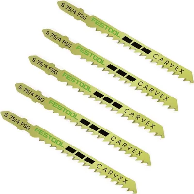 Produktbild von Festool Stichsägeblatt S 75/4 FSG 5 Stück Nr. 499476 Stichsäge Pendelstichsäge