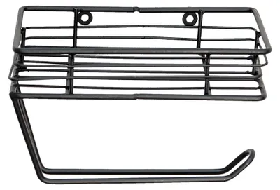 Productafbeelding van Clayre & Eef toiletrolhouder, 20x12x12 cm, zwart, ijzer