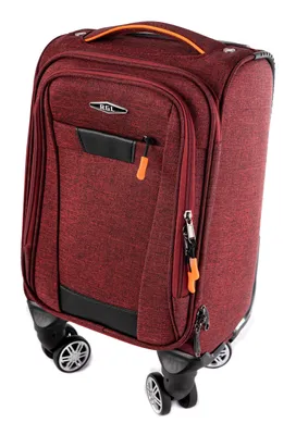 Produktbild von RGL S030 S Reisekoffer Stoffkoffer mit 360° abnehmbar Leichtlauf Doppelräder Trolley mit Zahlenschloss Rotwein