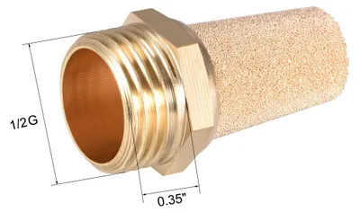 Produktbild von 2Stk.Schalld?mpfer aus Messing G1/2 verstellbarer Schalld?mpfer aus G Messing