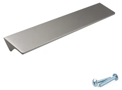 Trekprofil niedrig, Aluminium, gebürstet, Lochabstand 96 mm, 10 St.