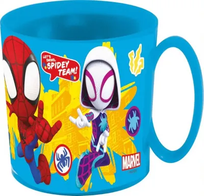Produktbild von Spidey mikrowellengeeigneter Plastikbecher 350 ml