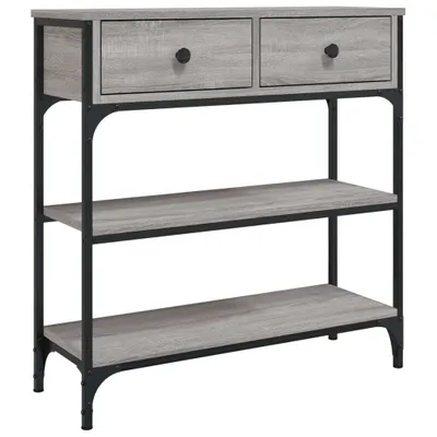 Produktbild von Konsolentisch Grau Sonoma 72,5x25x75 cm Holzwerkstoff