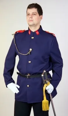 Produktbild von Uniformjacke mit Gürtel blau Gr. 50/52
