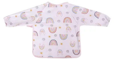 Obrázok produktu pre Lorelli podbradník s rukávmi – detský podbradník 6+ mesiacov, bavlna/polyester, PEVA zadná strana, UNI BOY GIRL, Yellow Blue Pink