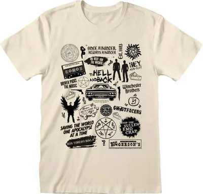 Produktbild von Supernatural - T-Shirt für Herren/Damen Uni HE3742 (L) (Natürlich)