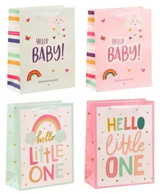 Produktbild von Geschenktüte für Kinder Baby Little One 32 x 12 x 10 cm