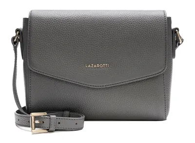 Immagine prodotto di Lazarotti Pelle borsa a tracolla Bologna Leather Flat Crossbody Bag Grey grigio