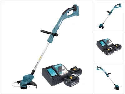 Produktbild von Makita DUR 193 RF2 Akku Rasentrimmer 18 V 260 mm + 2x Akku 3,0 Ah + Ladegerät