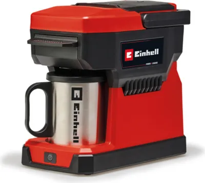 Obrázok produktu pre Einhell TE-CF 18 Li-Solo, Kávovar, 0,24 L, kávový sáčok, Čierna, Červená