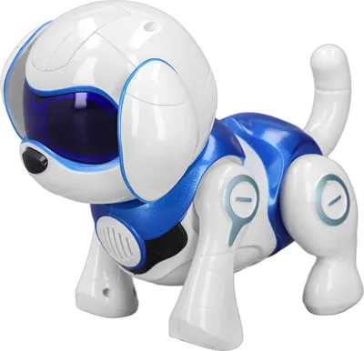 Obrázok produktu pre Robotická hračka pre psov, interaktívna, pekná, inteligentná, s hudbou a svetlom, tancujúci robot, hračka pre deti, narodeninové darčeky, modrá