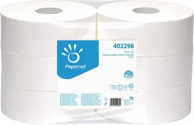Zdjęcie produktu dla Papír toaletní Papernet Special 402298, 2vrstvý, celulóza, o 27 cm, 247 m, 810 útržků, bílý, 6 ks