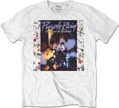 Obrázok produktu pre Prince Purple Rain Album White XL Tričko