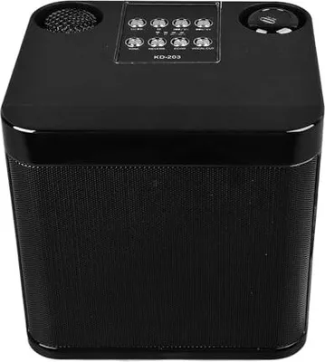 Produktbild von Drahtloser Karaoke -Sprecher, tragbare Maschine BT -Lautsprecher 2 Mikrofone, leistungsstarker Subwoofer, Home Party Camping Meeting