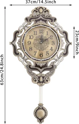 Produktbild von Wanduhren 37*63cm Retro-Stil Dekorative Wanduhr für Wohnzimmer und Büro