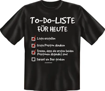 Produktbild von To do liste  - Textilien - T-Shirt