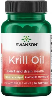 Produktbild von Krillöl 1000 mg 30 Weichkapseln Swanson Health Products