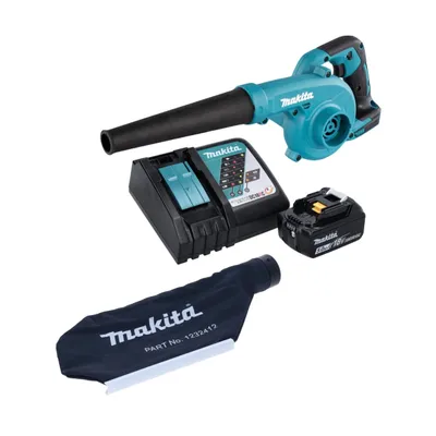 Produktbild von Makita DUB 185 RT1 Akku Laubbläser Gebläse 18 V + 1x Akku 5,0 Ah + Ladegerät + Fangsack