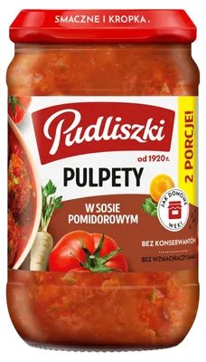 Image de Pudliszki Boulettes de porc à la sauce tomate 590 g