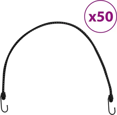 Produktbild von Gummiseile Reflektierend mit Haken 50 Stk. 88 cm