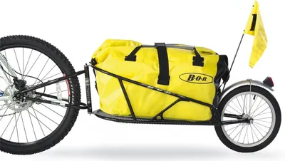 Produktbild von Bob Yak Fahrradanhänger schwarz mit Tasche