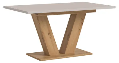 Produktbild von Esstisch Motion | ausziehbar | V-Fuß | Kaschmir / Artisan |150(190)x90